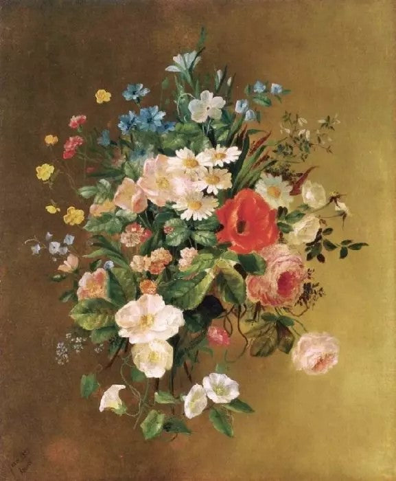 BOUQUET OF FLOWERS, 1858