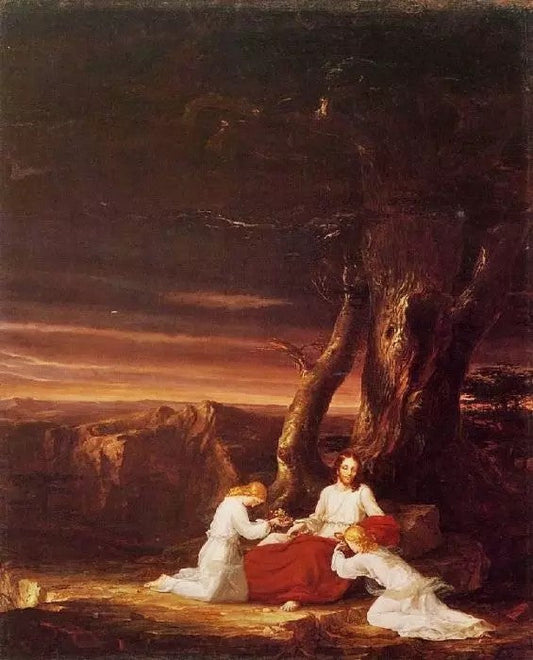 ANGELS MINISTERING TO CHRIST IN THE WILDERNESS