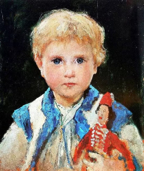 GIRL WITH JUMPING JACK (MARIE ANKER)