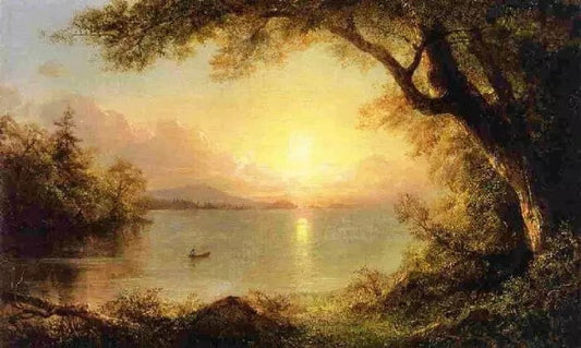 LAKE SCENE (LANDSCAPE IN THE ADIRONDACKS)