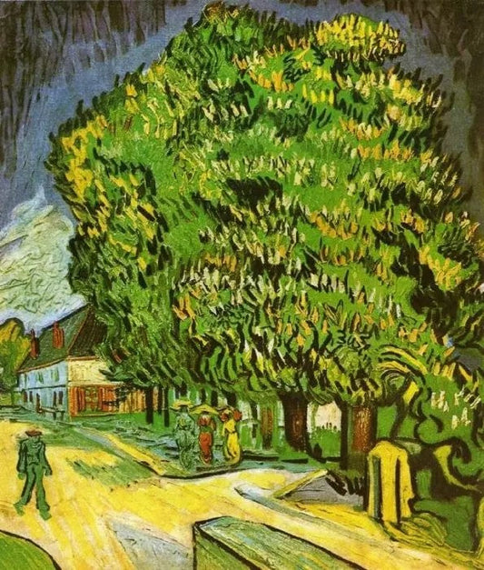 CHESTNUT TREES IN BLOOM