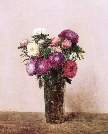 VASE OF FLOWERS: QUEENS DAISIES