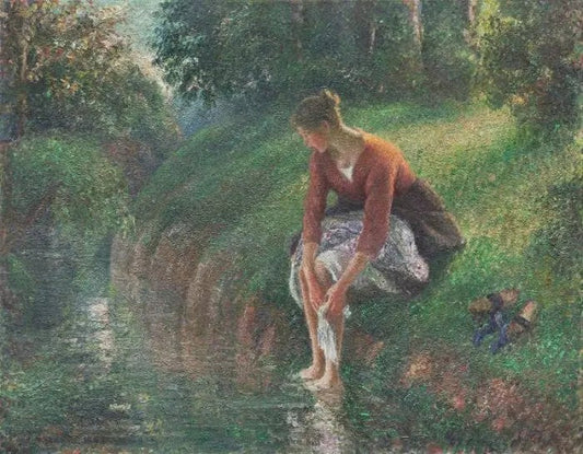 YOUNG WOMAN BATHING HER FEET (THE FOOT BATH)
