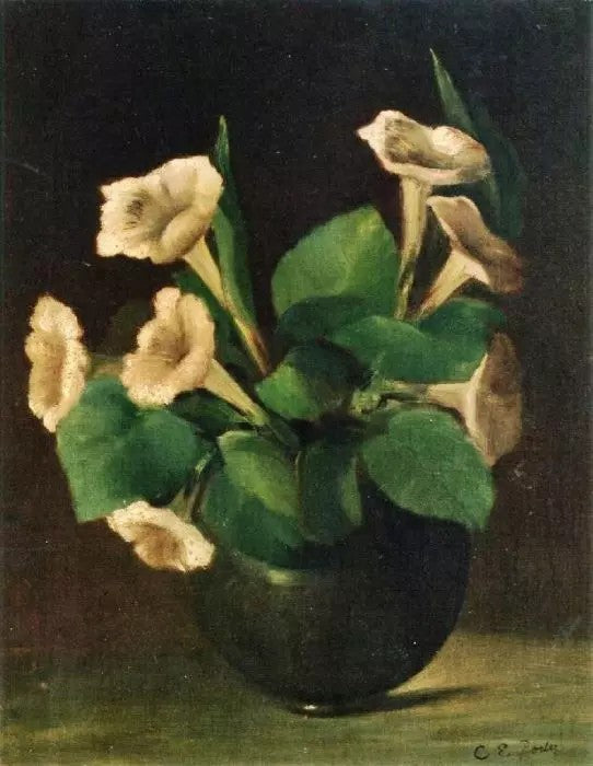 A BOWL OF MORNING GLORIES