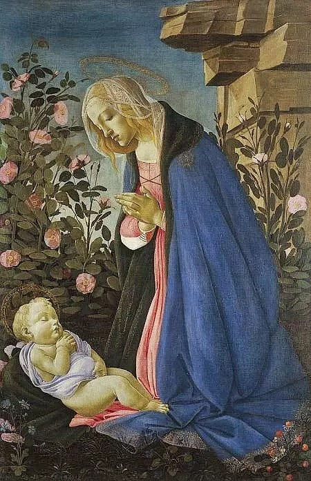 THE VIRGIN ADORING THE SLEEPING CHRIST CHILD