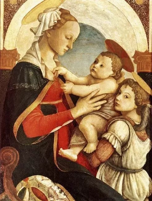 MADONNA AND CHILD WITH AN ANGEL