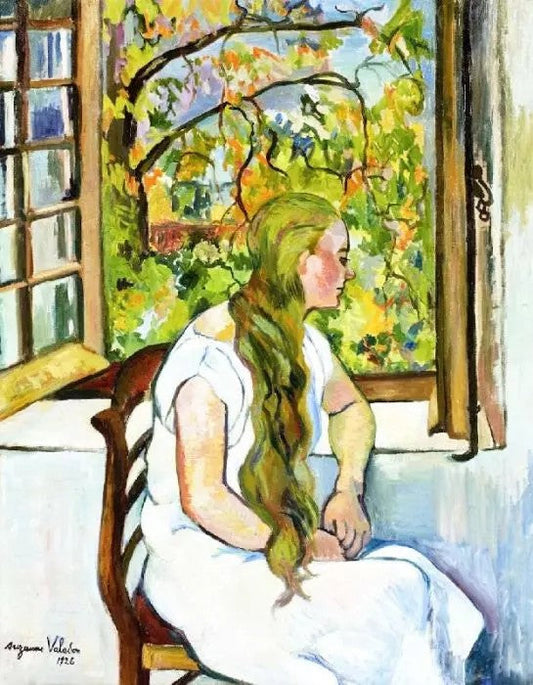 GERMAINE UTTER IN FRONT OF THE WINDOW