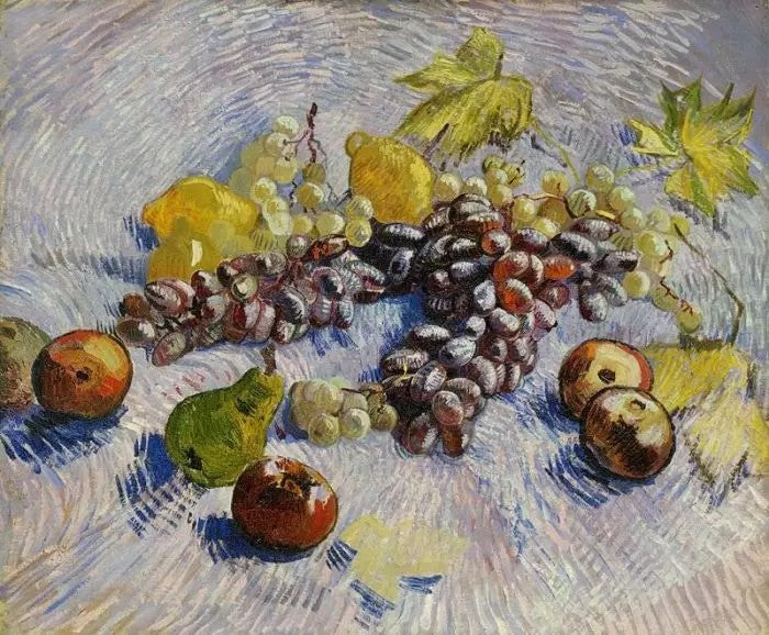 GRAPES, LEMONS, PEARS AND APPLES