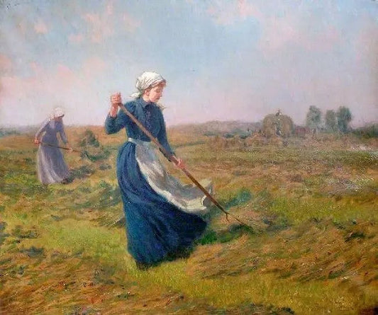 GIRL HAYMAKING