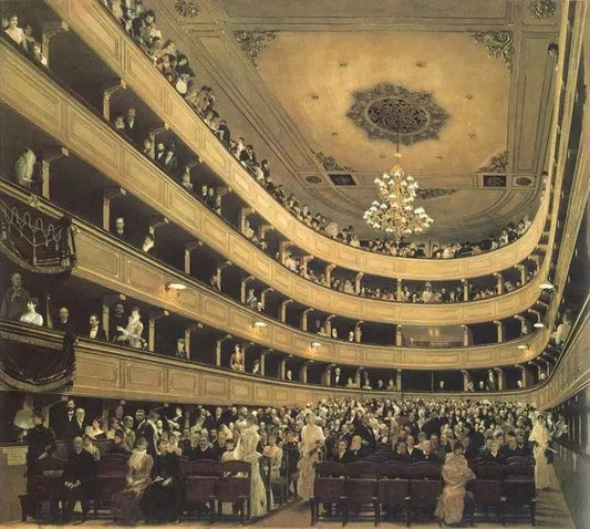 OLD BURGTHEATER IN VIENNA, 1888