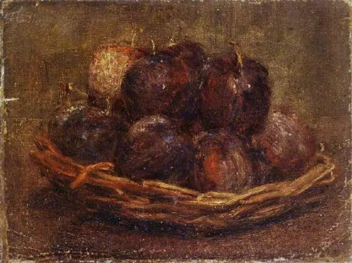 A BASKET OF PLUMS