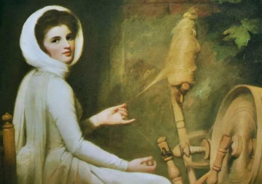 EMMA HAMILTON AS THE SPINNER