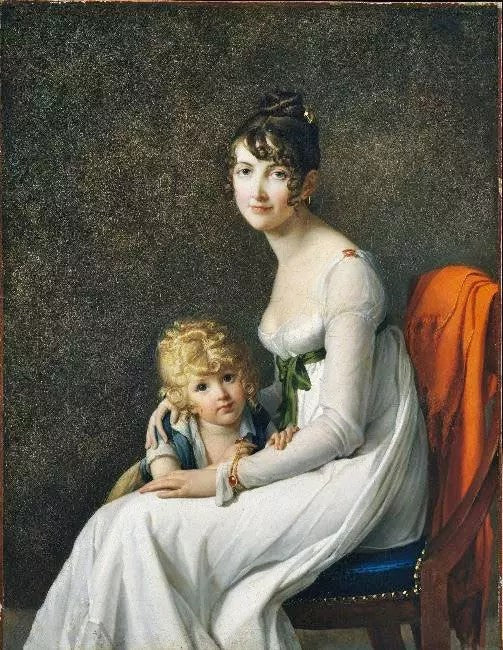 MRS. JEANNE EGLÉ MOURGUE AND HER SON EUGÈNE