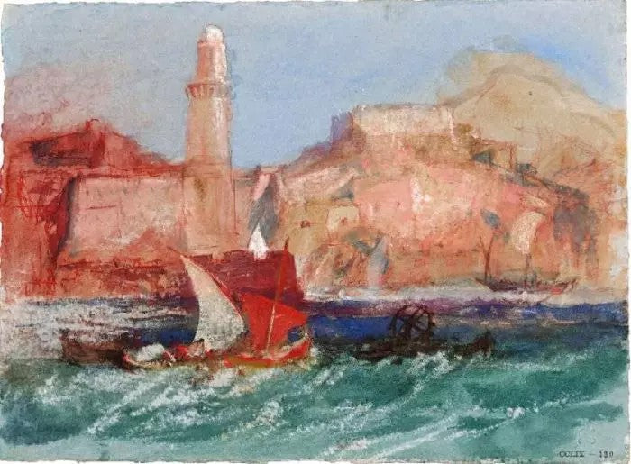 MARSEILLES, THE LIGHTHOUSE FROM THE SEA