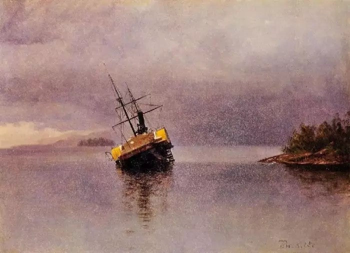WRECK OF THE ’ANCON’ IN LORING BAY, ALASKA