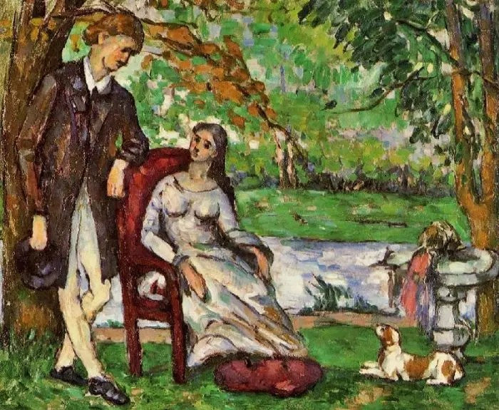 COUPLE IN A GARDEN (THE CONVERSATION)