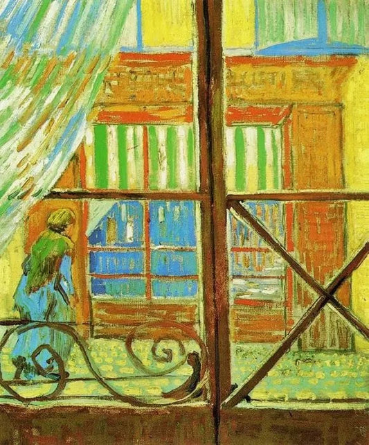 A PORK BUTCHER’S SHOP SEEN FROM A WINDOW