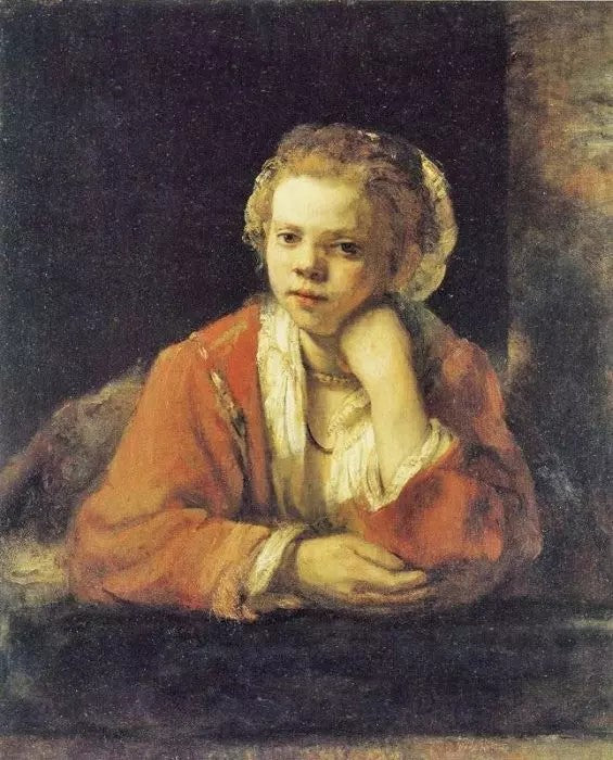 YOUNG WOMAN AT A WINDOW