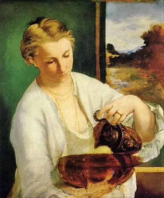 WOMAN WITH A JUG (PORTRAIT OF MADAME MANET HOLDING A EWER)