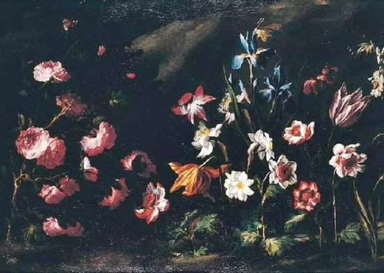 A LANDSCAPE WITH FLOWERS
