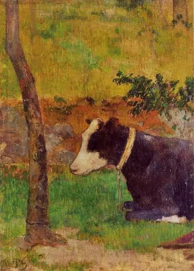 KNEELING COW (COW LYING AT THE FOOT OF A TREE)