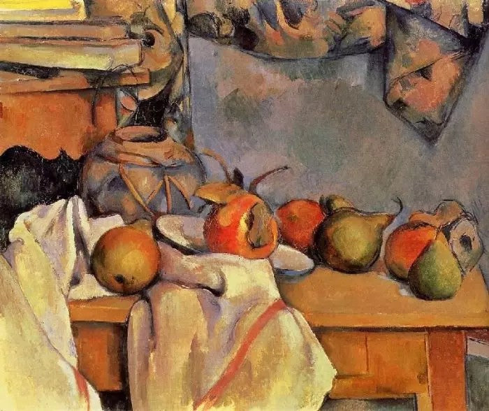 STILL LIFE WITH POMEGRANATE AND PEARS