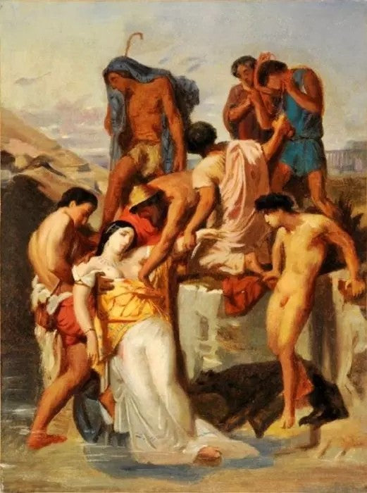 ZENOBIA FOUND BY SHEPHERDS ON THE BANKS OF THE ARAXES (STUDY)