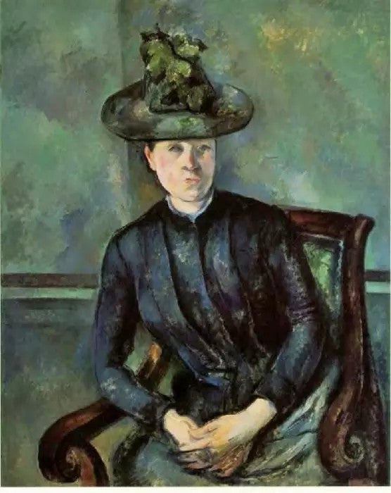 WOMAN IN A GREEN HAT (MADAME CEZANNE)