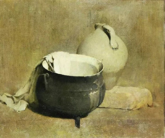 STILL LIFE WITH KETTLE AND JUG