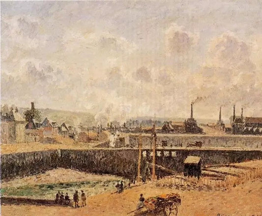 DIEPPE, DUNQUESNE BASIN, LOW TIDE, SUN, MORNING