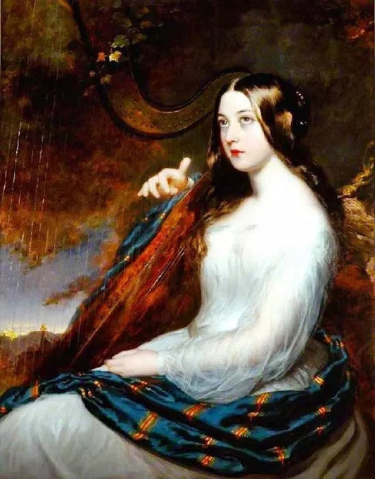 SARAH CURRAN, PLAYING THE HARP