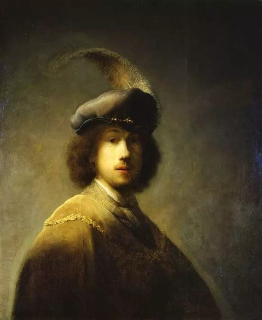 SELF-PORTRAIT WITH PLUMED BERET