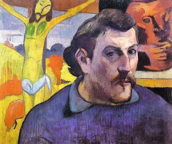 SELF PORTRAIT WITH ’YELLOW CHRIST’