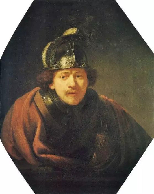 SELF PORTRAIT WITH HELMET