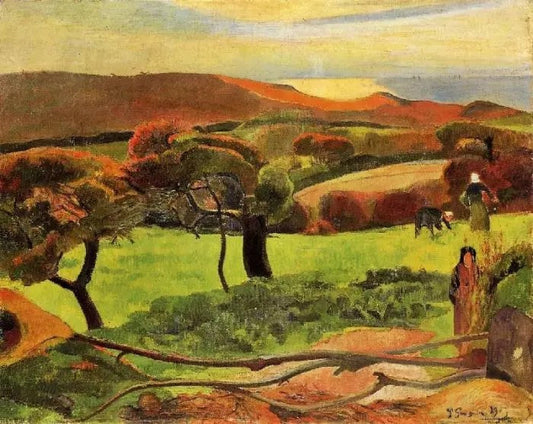 BRETON LANDSCAPE, FIELDS BY THE SEA (LE POULDU)