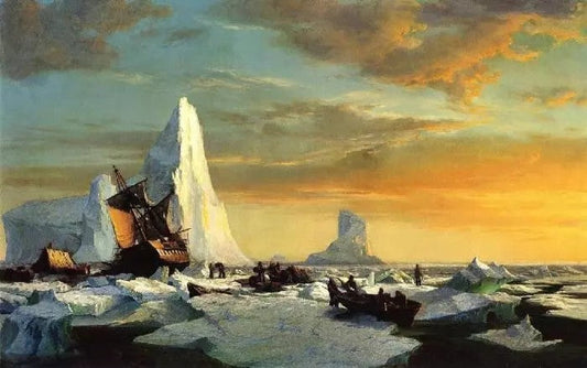 WHALERS TRAPPED BY ARCTIC ICE