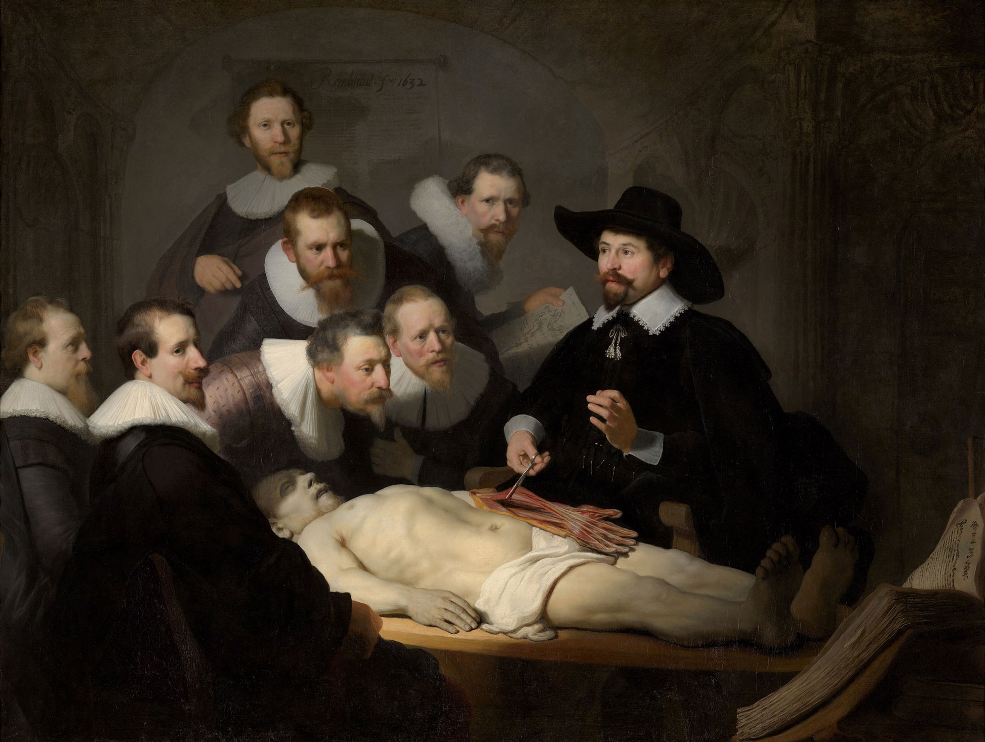 Anatomy Of Doctor Nicolaes Tulp by Rembrandt van Rijn