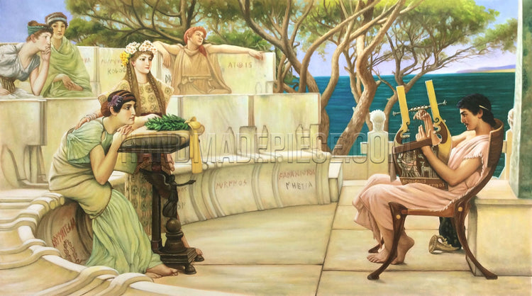 Sappho And Alcaeus by Sir Lawrence Alma-Tadema