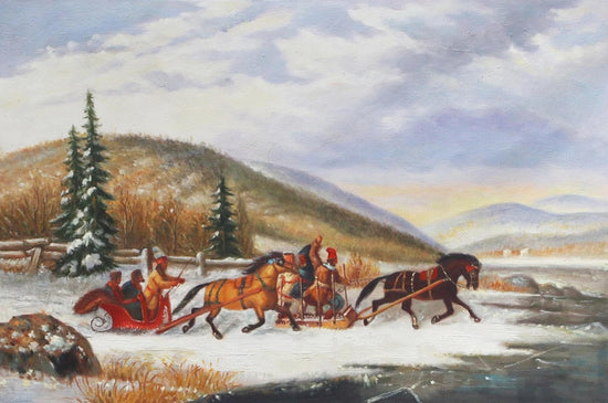 SLEIGH RACE ACROSS THE ICE