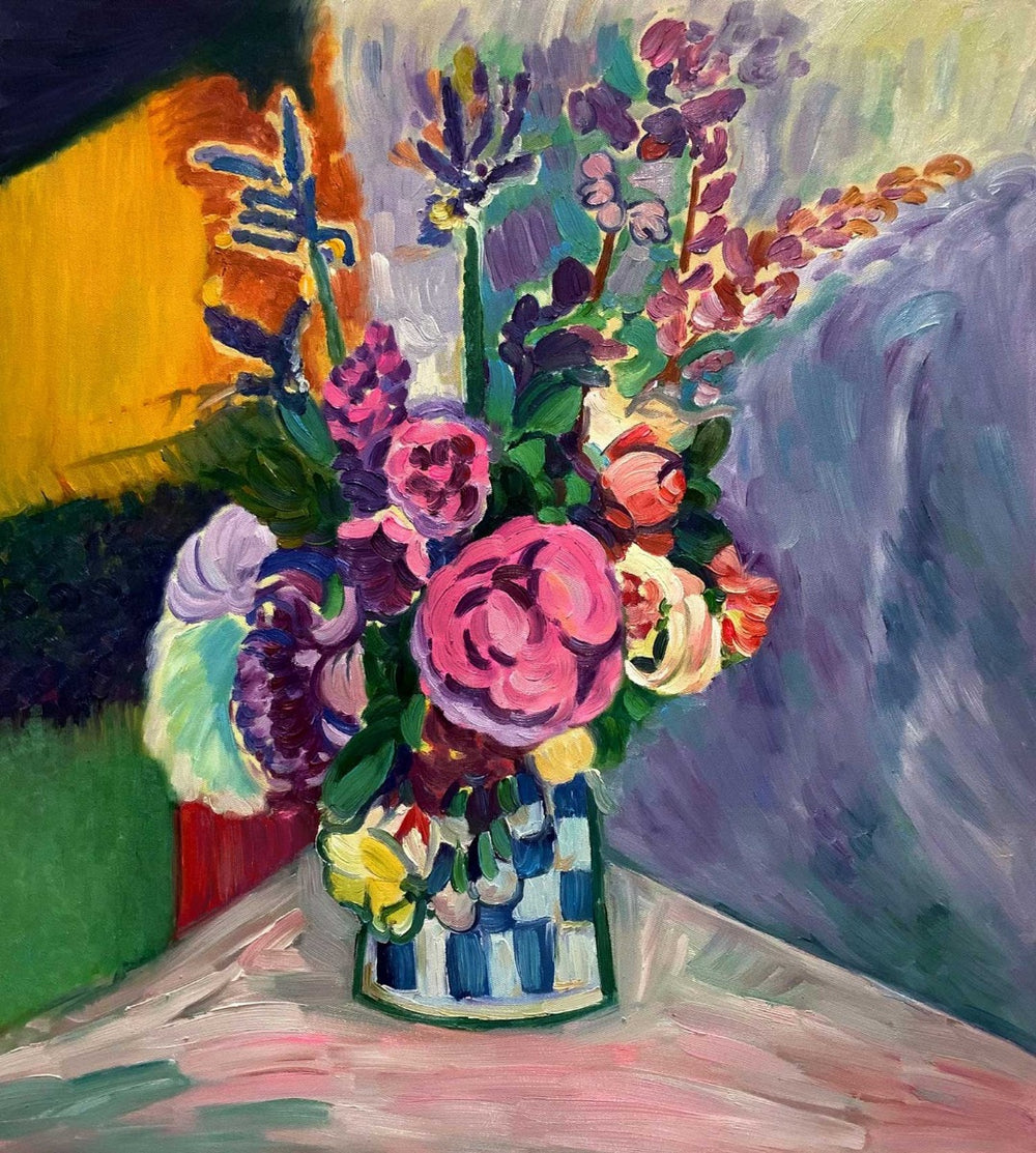 STILL LIFE OF PEONIES IN A VASE