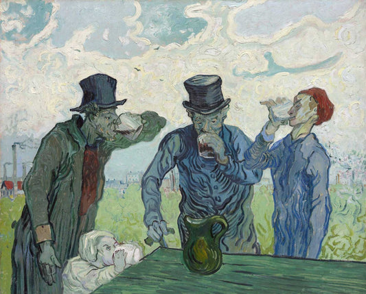 The Drinkers, After Daumier by Vincent van Gogh