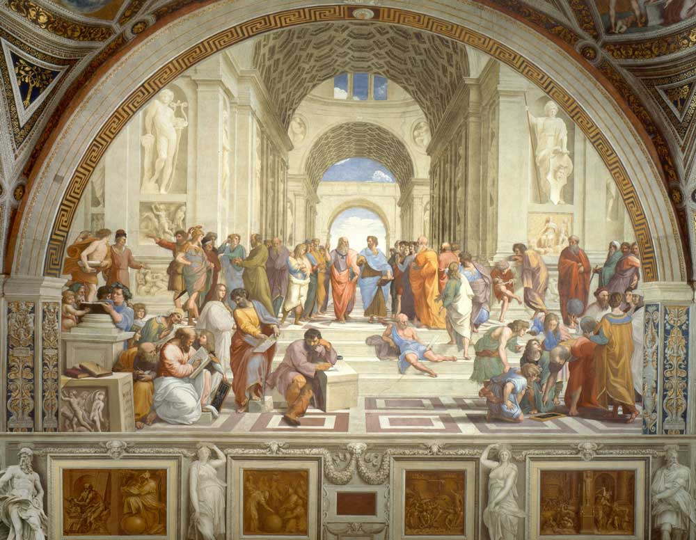 The School Of Athens, Stanza Della Segnatura by Raphael