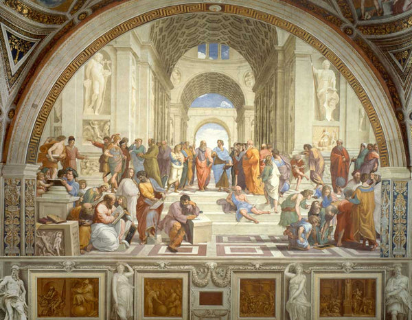 The School Of Athens, Stanza Della Segnatura by Raphael