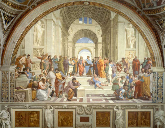 The School Of Athens, Stanza Della Segnatura by Raphael