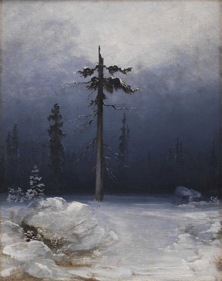 Tree In A Wintery Forest by Peder Balke