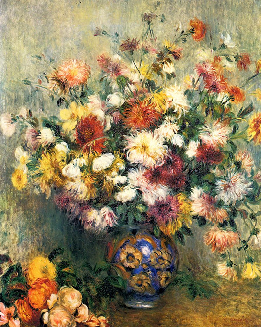 VASE OF CHRYSANTHEMUMS, 1882
